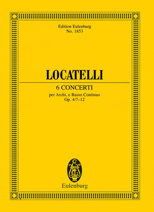 Book cover for 6 Concerti Op. 4 Nos. 7-12