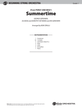 Summertime: Score