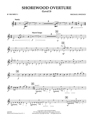 Shorewood Overture (for Multi-level Combined Bands) - Bb Trumpet 1 (Level 3)