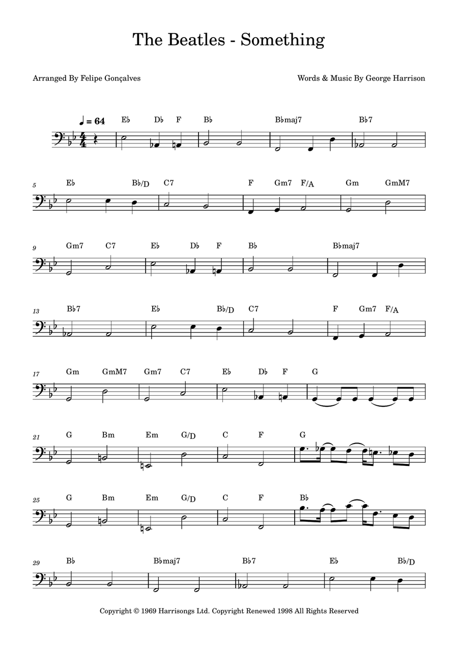 Something Something Acoustic Guitar scores gallery preview page 1