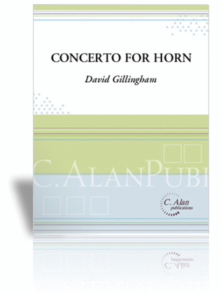 Book cover for Concerto for Horn (piano reduction)