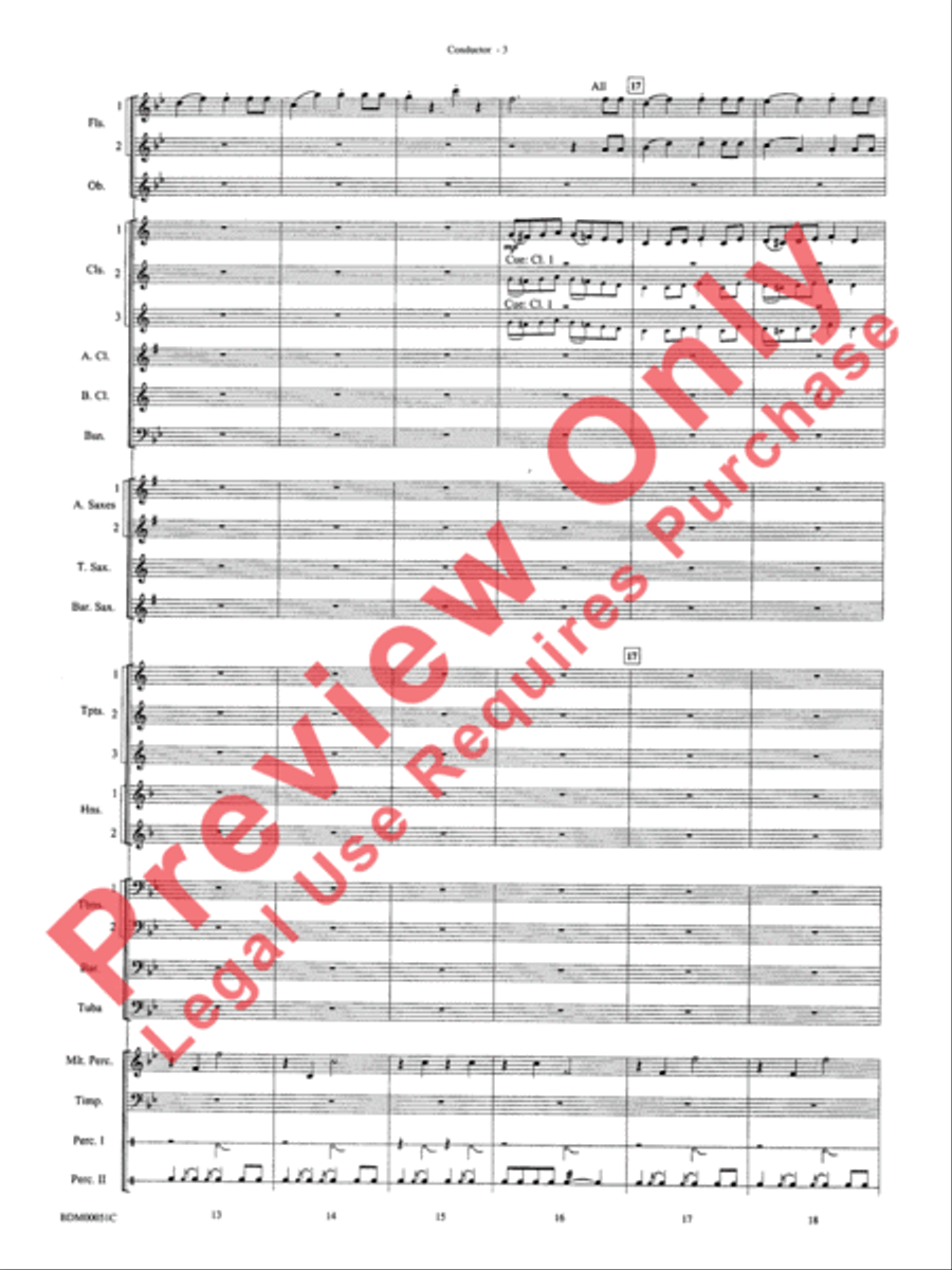 Parade of the Wooden Soldiers Concert Band scores gallery preview page 5