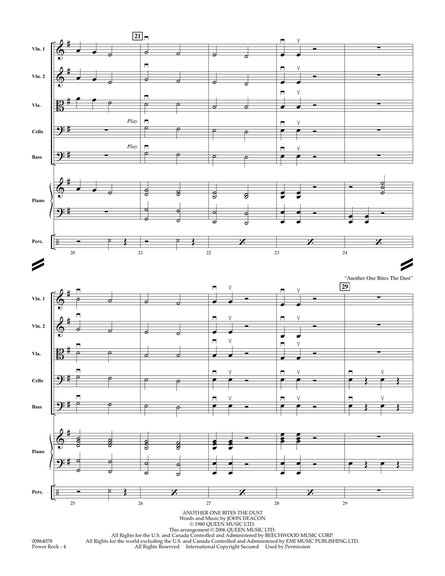 Power Rock - Full Score Power Rock - Full Score Orchestra scores gallery preview page 4