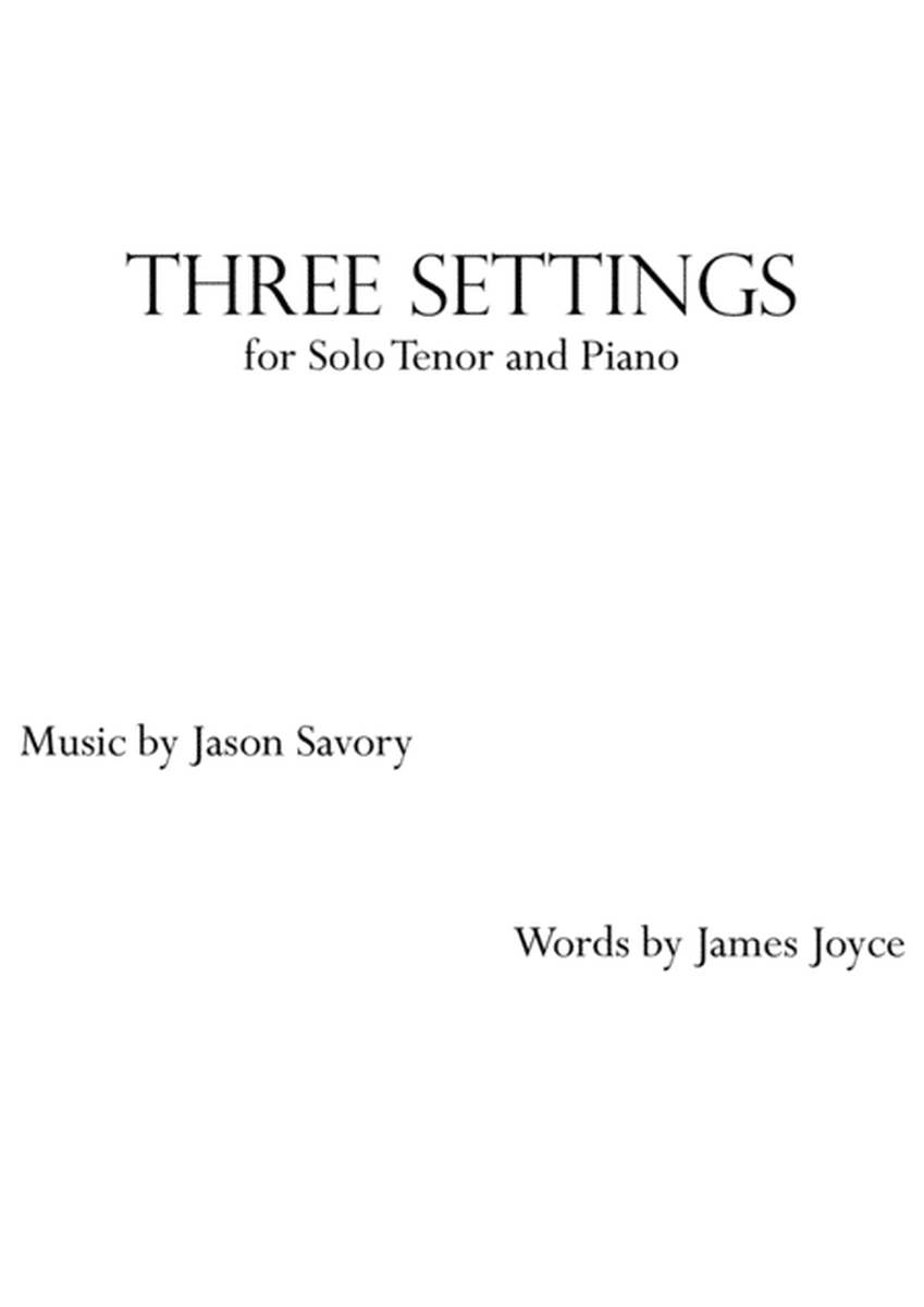Three Settings of James Joyce image number null