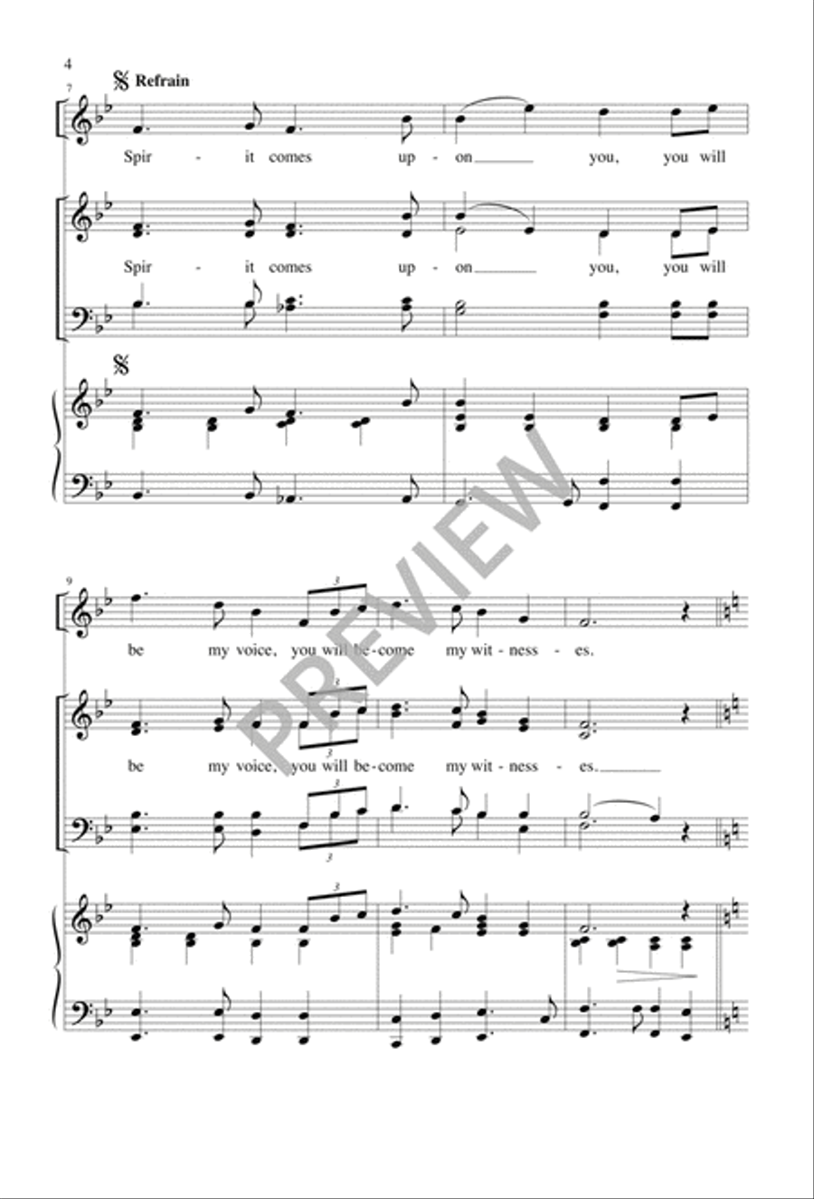 Liturgy of the Word for Confirmation 4-Part scores gallery preview page 3