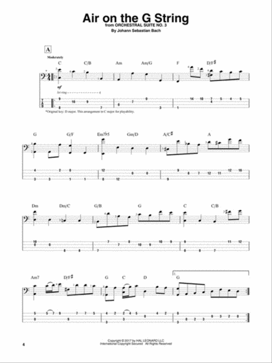 Classical Themes for Electric Bass Acoustic Guitar scores gallery preview page 3