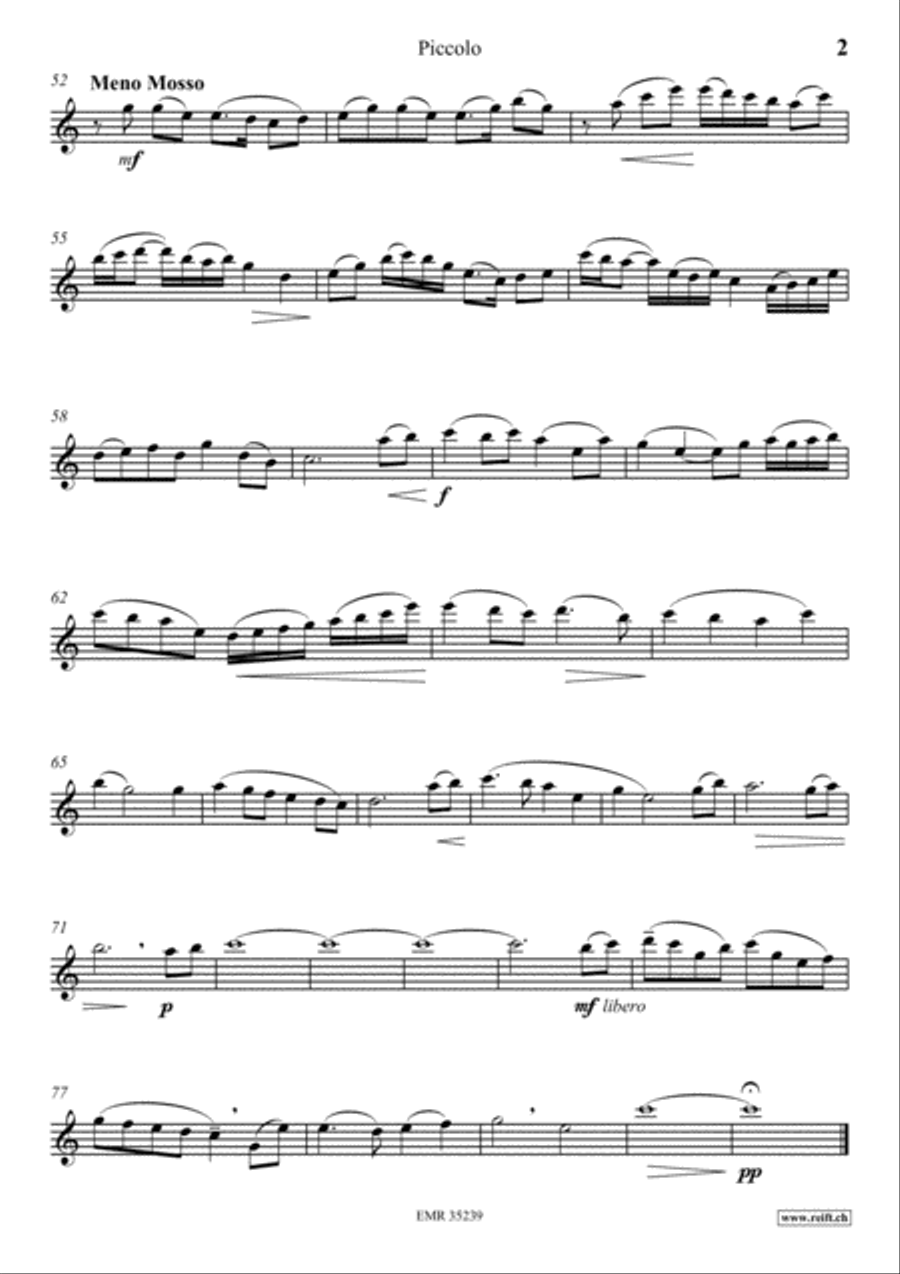 Peaceful World Peaceful World Piccolo scores gallery preview page 3