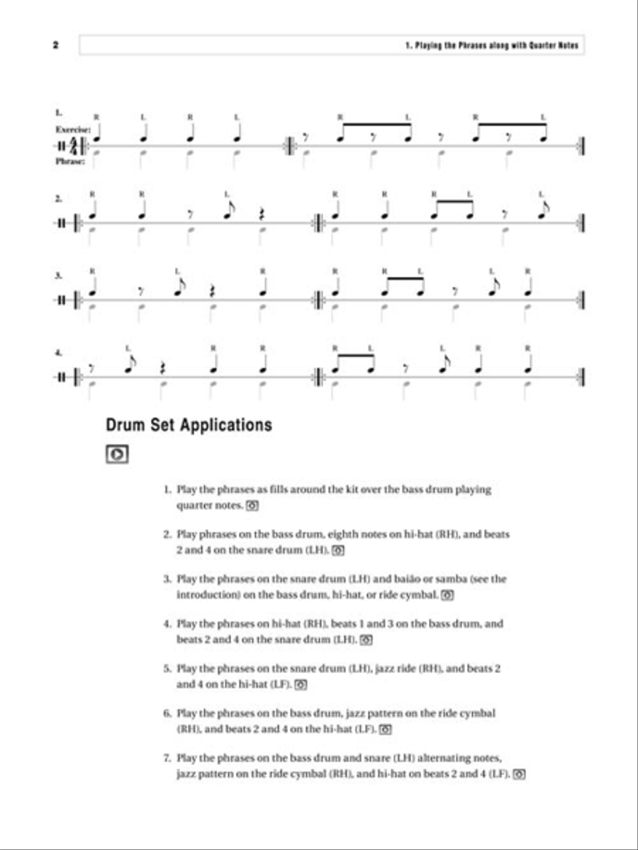 Phrasing: Advanced Rudiments for Creative Drumming Drums scores gallery preview page 4