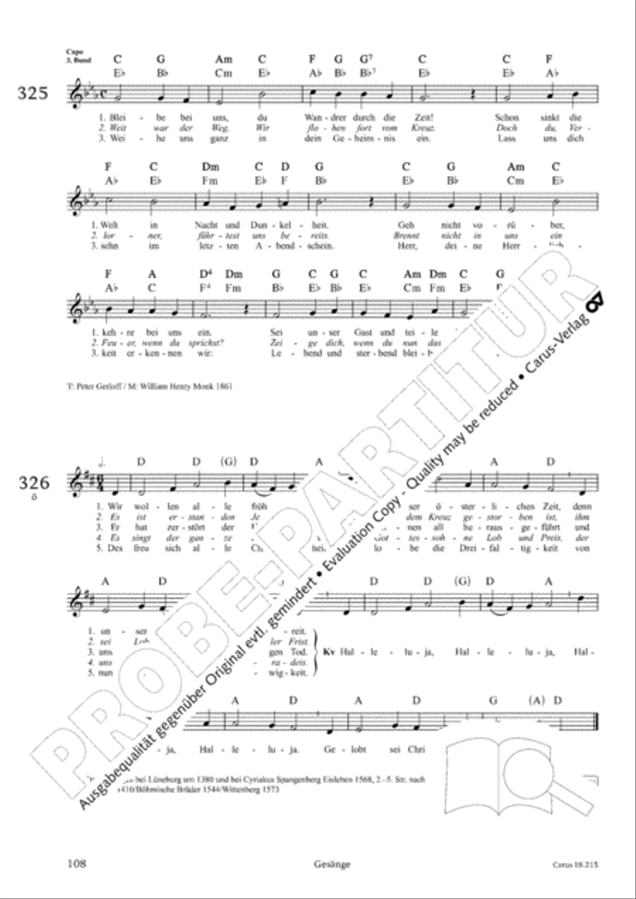 Gitarrenbuch zum Gotteslob Guitar scores gallery preview page 102