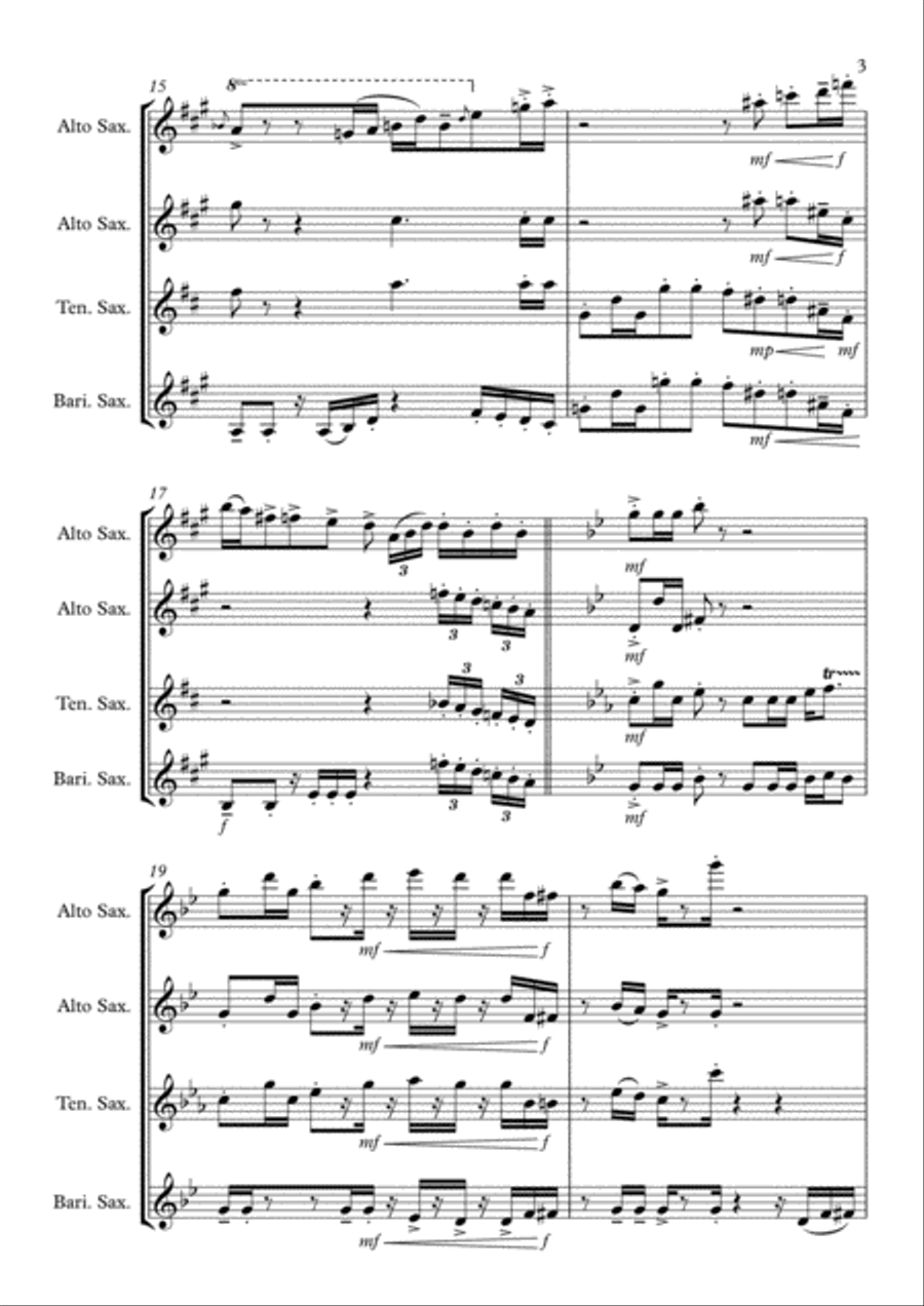 Discomposure Woodwind Quartet scores gallery preview page 6