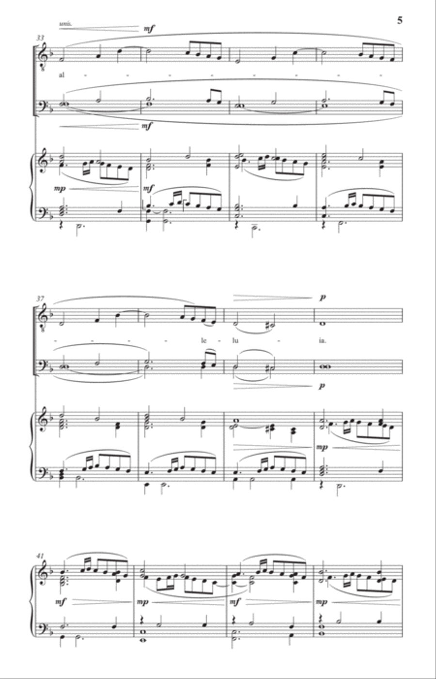 Alleluia 4-Part scores gallery preview page 5