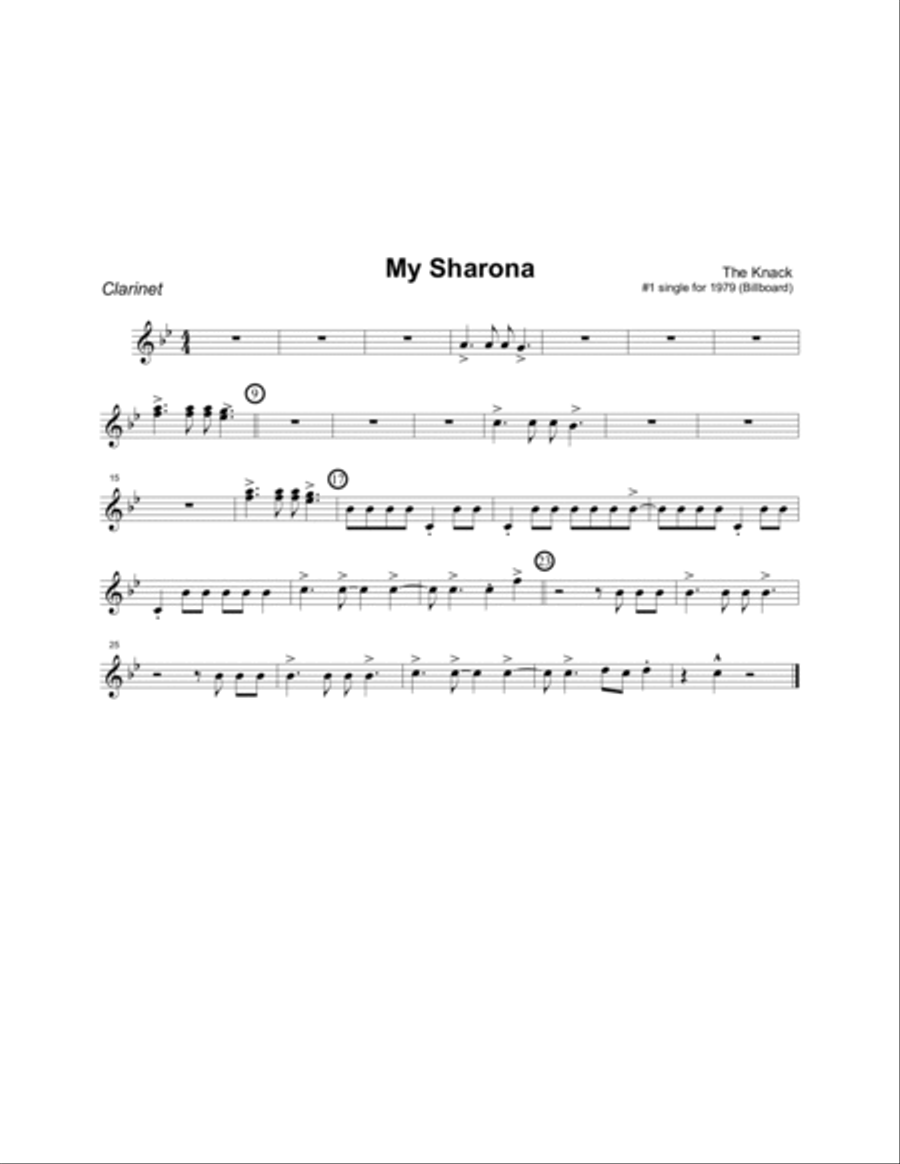My Sharona Jazz Ensemble scores gallery preview page 6