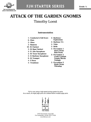Book cover for Attack of the Garden Gnomes: Score