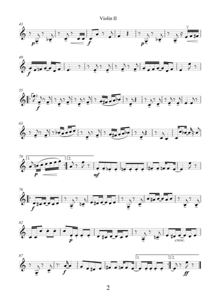 Joplin - The Entertainer (parts) sheet music for string quartet