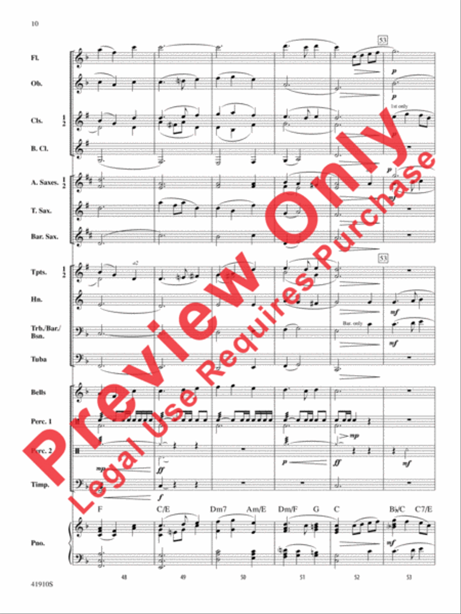 The Spirit of Thanksgiving Concert Band scores gallery preview page 11