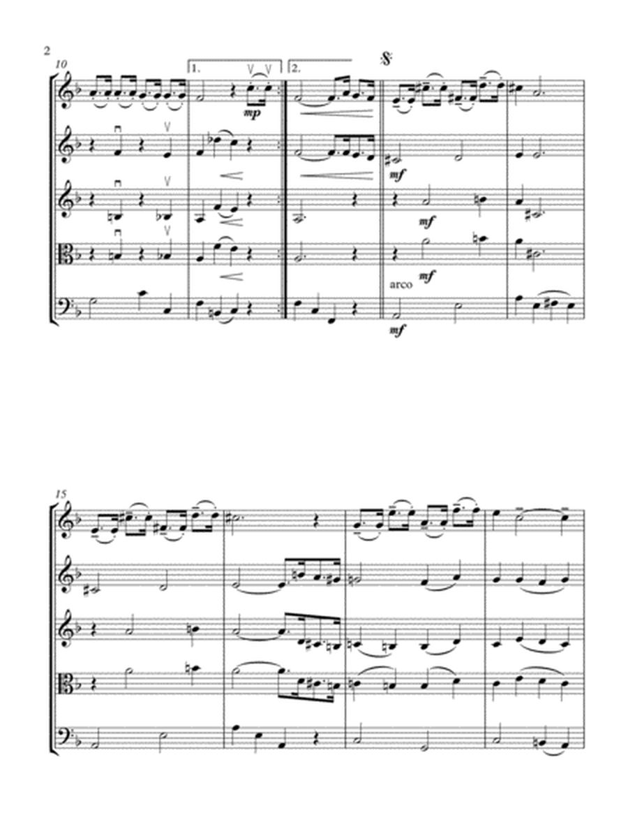 Winter Wonderland String Orchestra(Quartet) Score and Parts image number null