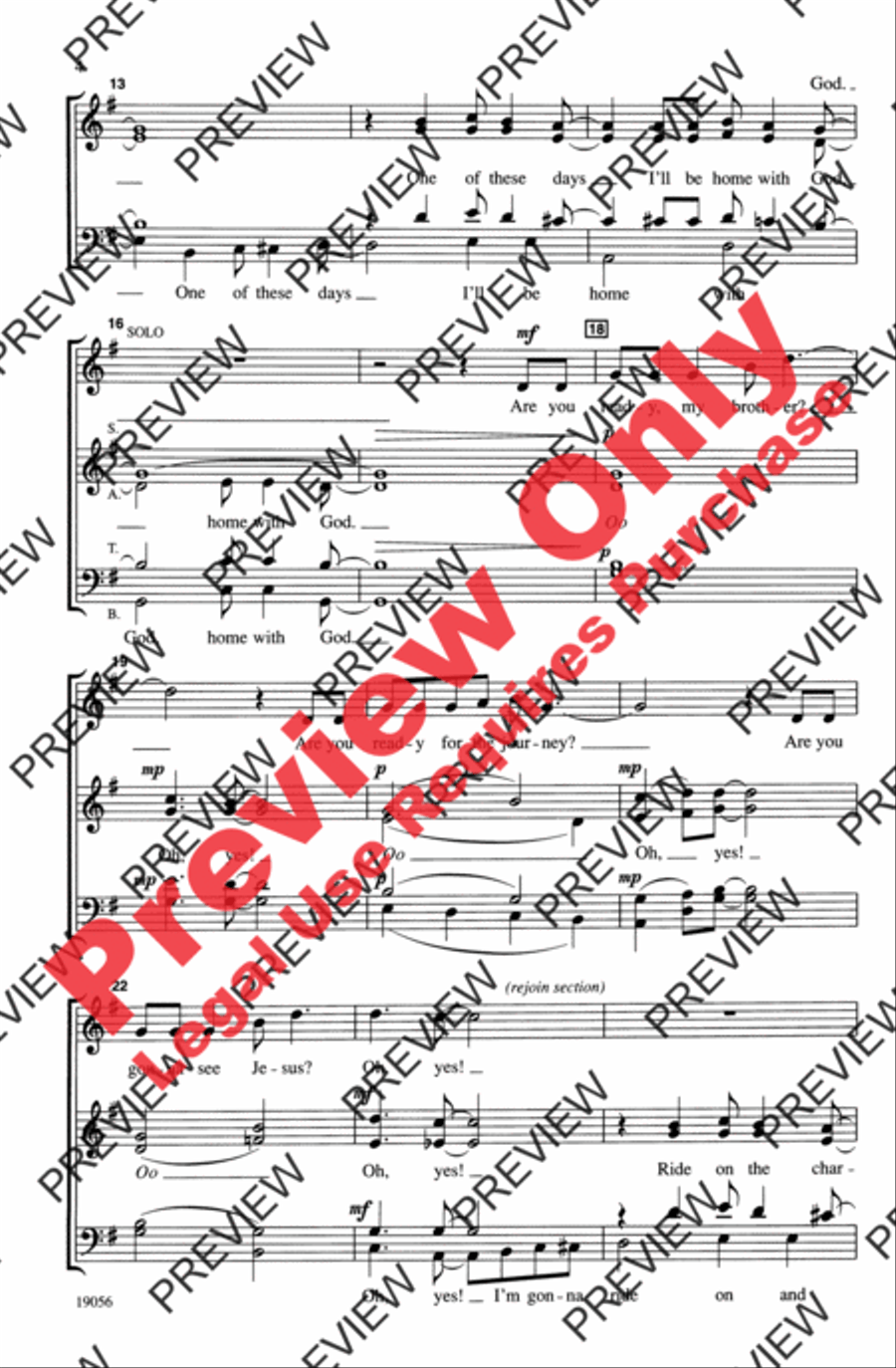 I'm Goin' Home I'm Goin' Home 4-Part scores gallery preview page 4