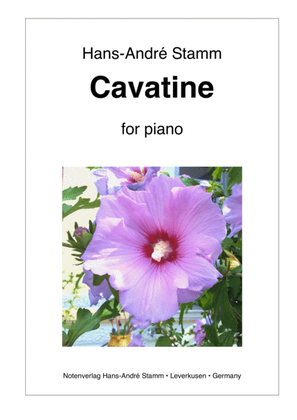 Book cover for Cavatine for piano