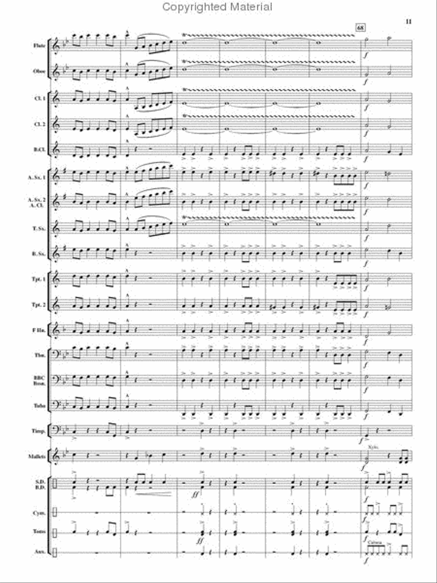 Renegade Dances Renegade Dances Concert Band scores gallery preview page 11