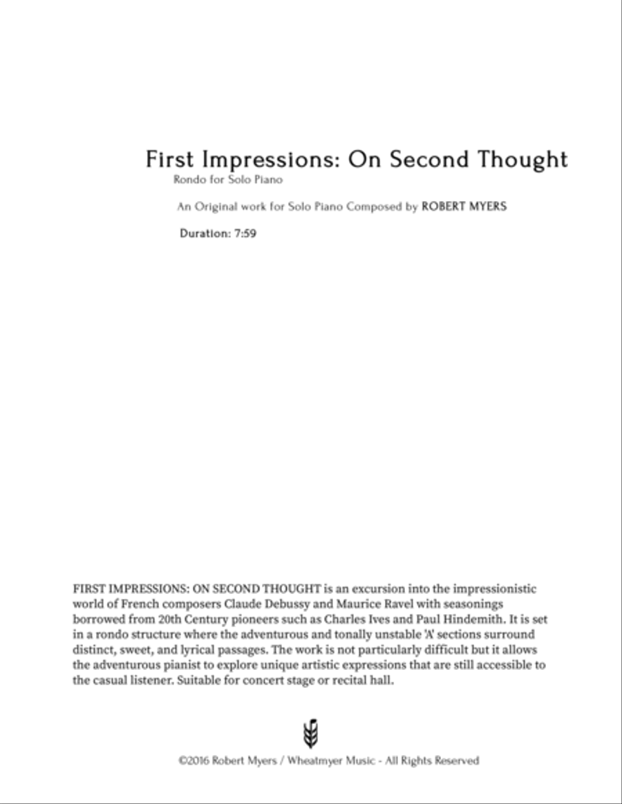 First Impressions: On Second Thought Piano Method scores gallery preview page 2