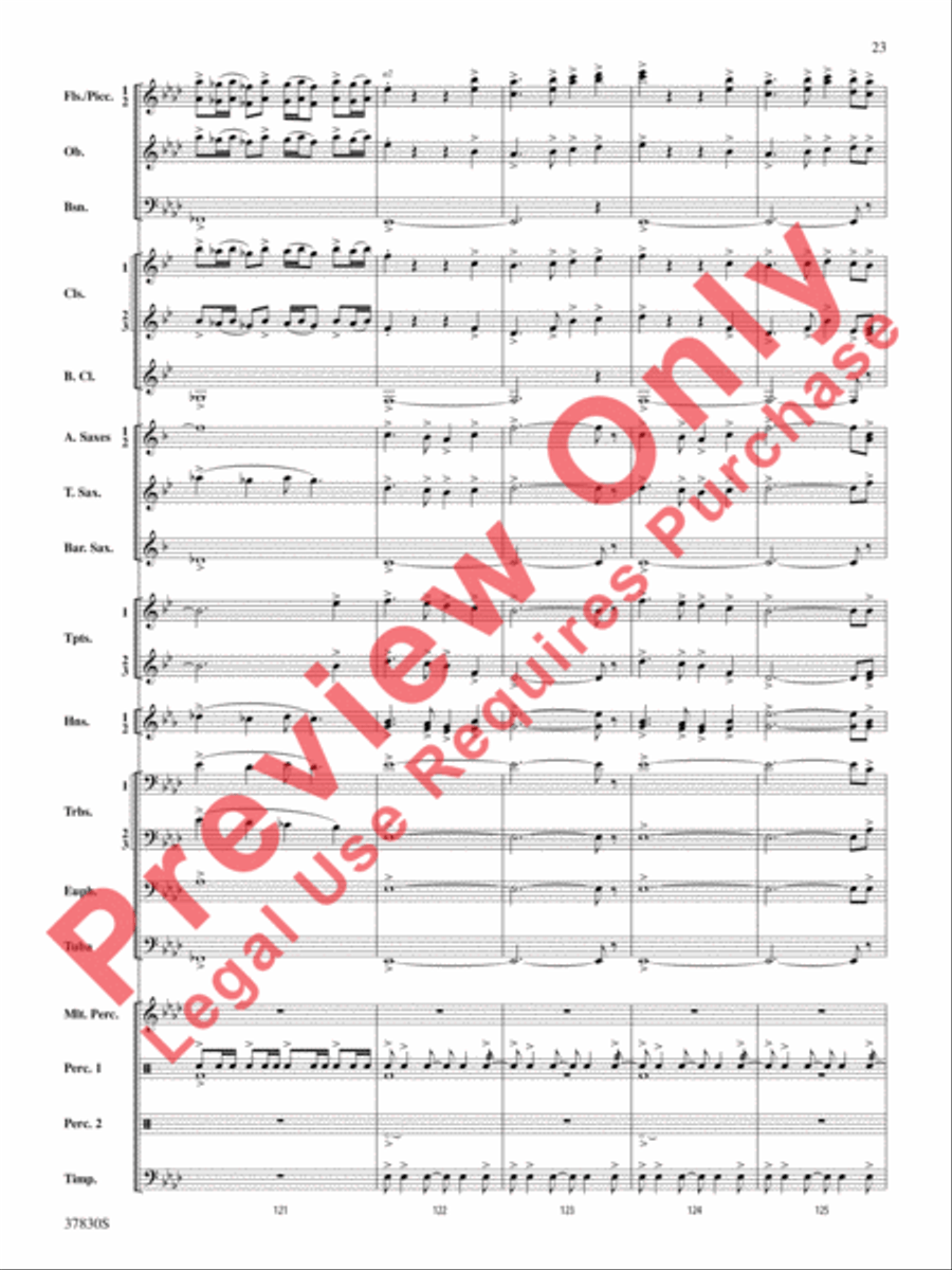 Yuletide Tapestry Concert Band scores gallery preview page 24