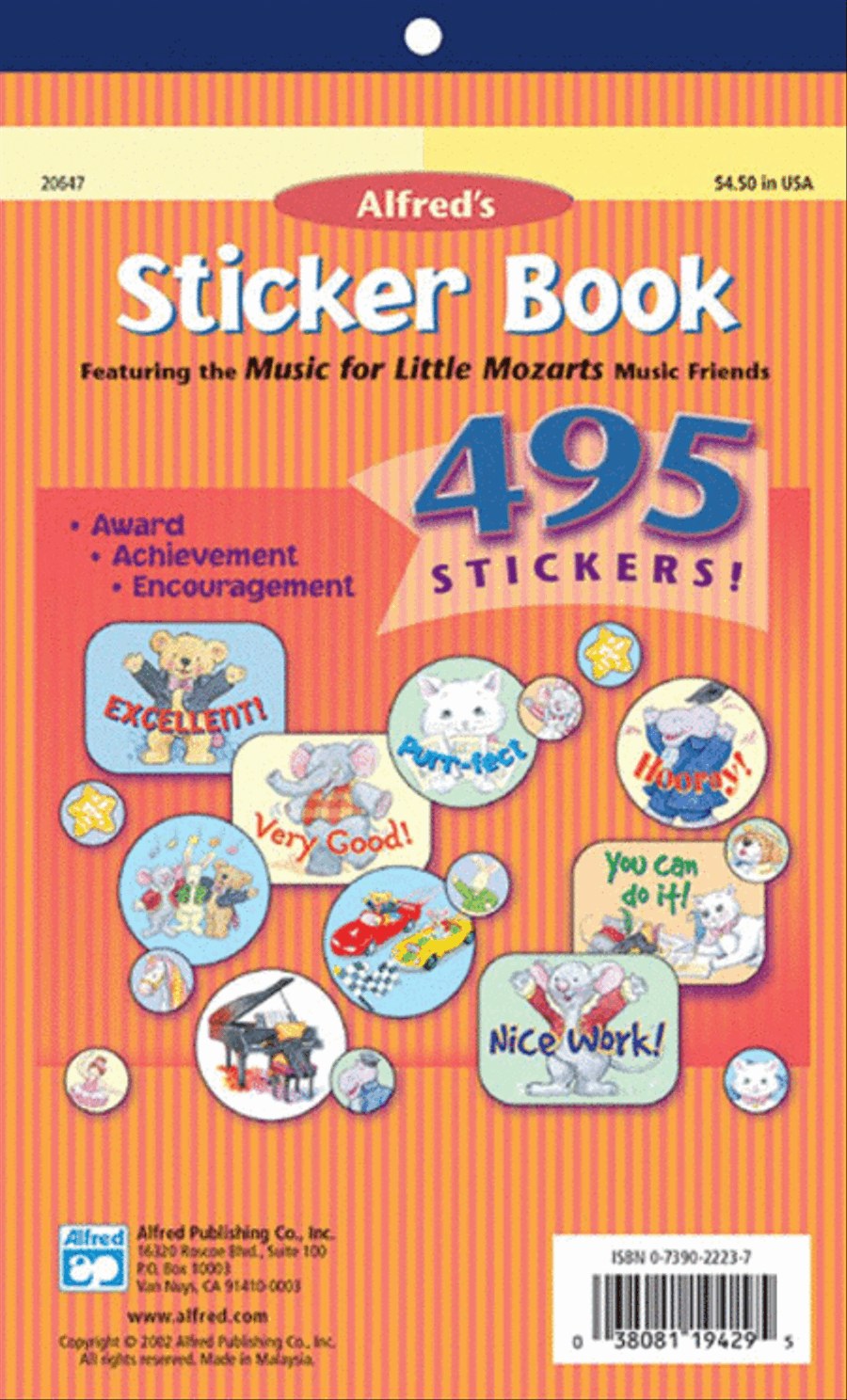 Music for Little Mozarts Sticker Book Piano Method scores gallery preview page 1
