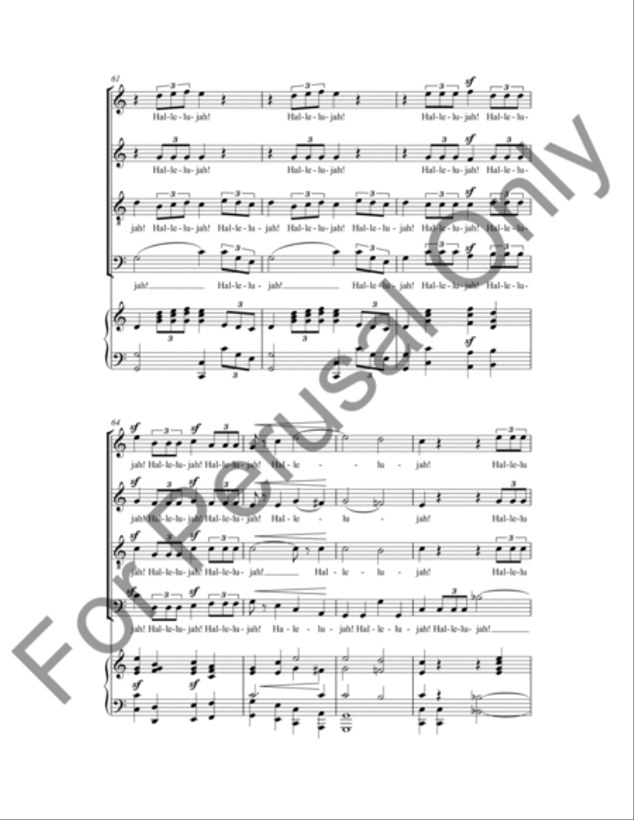 Hallelujah 4-Part scores gallery preview page 11
