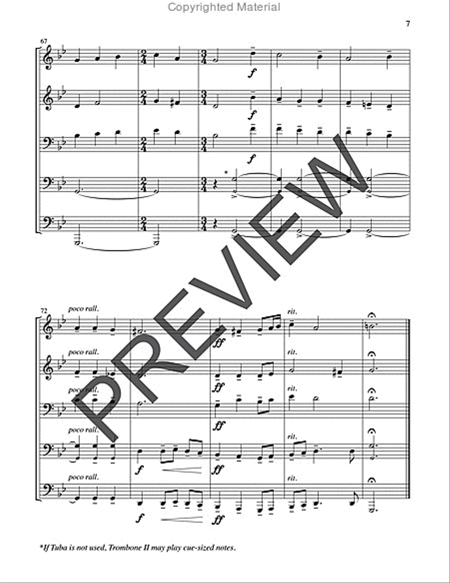 Two English Carols Horn scores gallery preview page 7