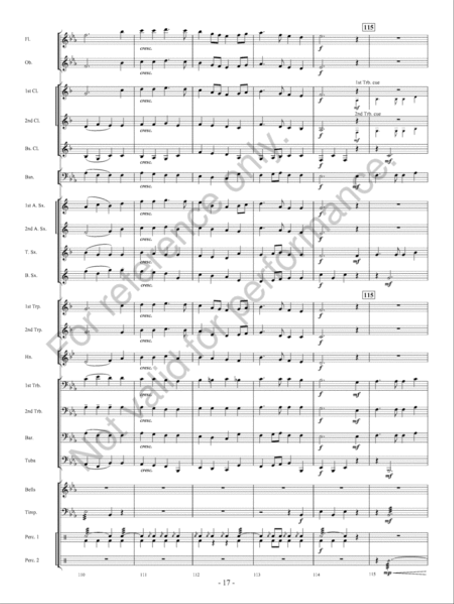 Pembroke Castle Concert Band scores gallery preview page 18