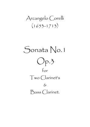 Book cover for Sonata No.1 Op.3
