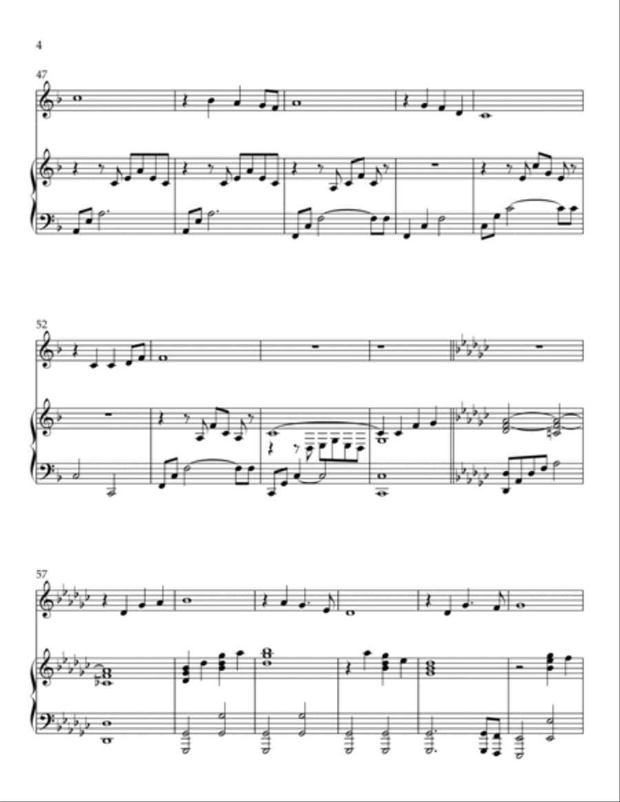 The Gift of Love Trumpet Duet scores gallery preview page 4