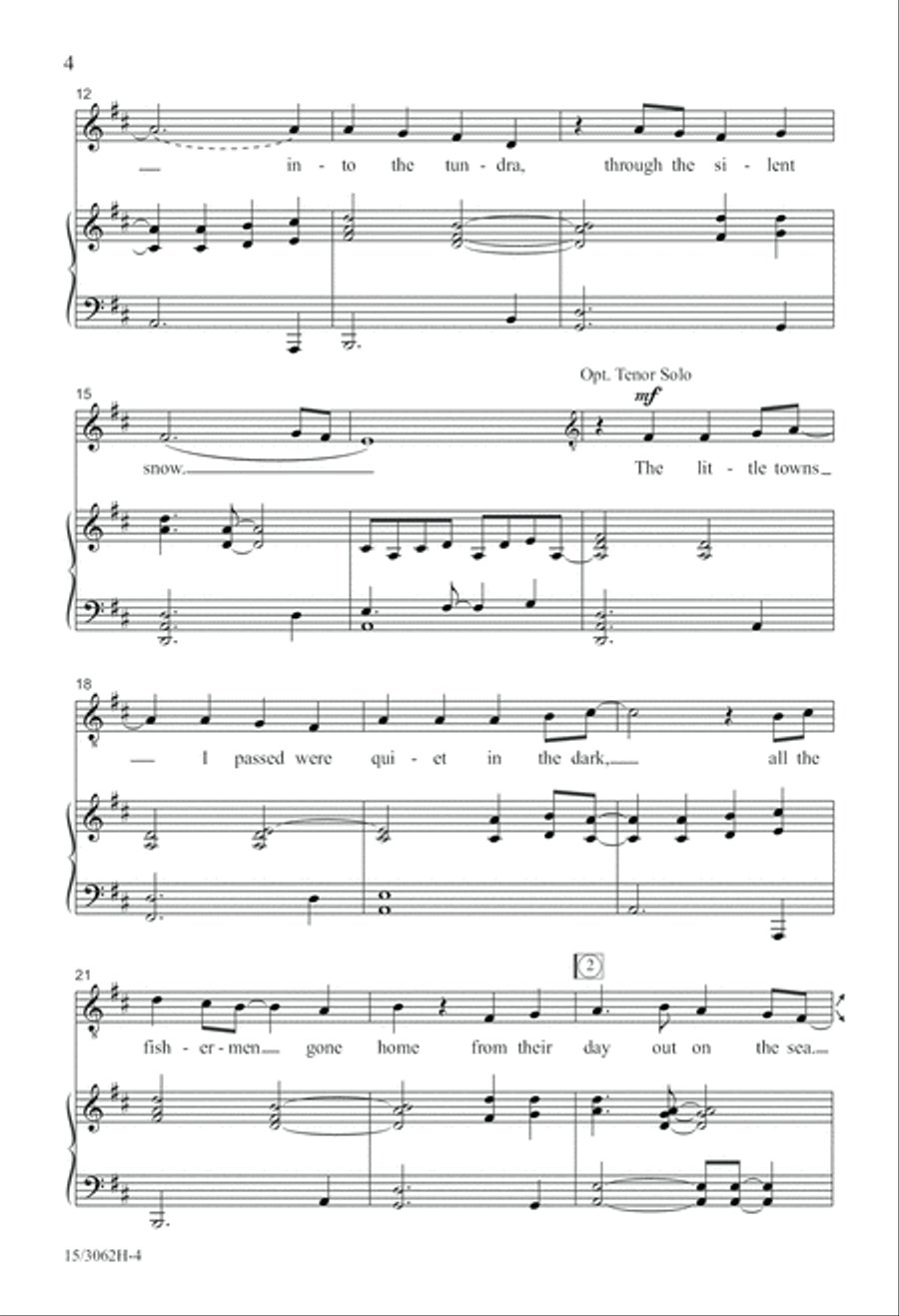 Aurora Borealis 4-Part scores gallery preview page 5