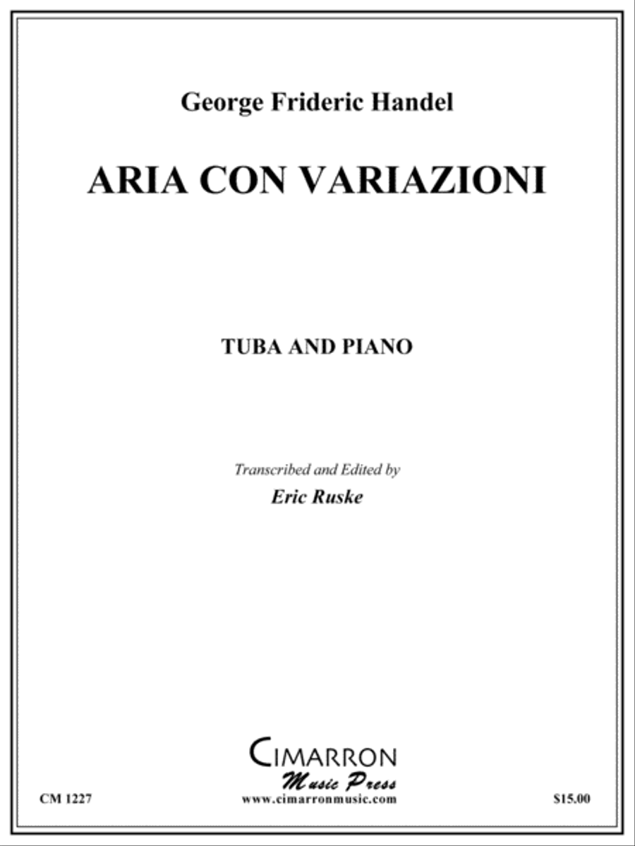 Aria Con Varizioni Tuba scores gallery preview page 1