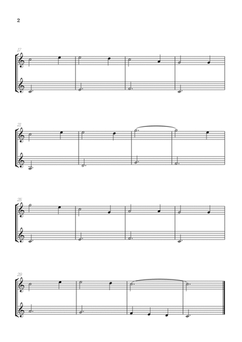 Amazing Grace • super easy violin duet sheet music image number null