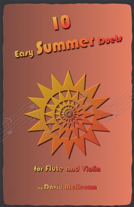 Book cover for 10 Easy Summer Duets for Flute and Violin