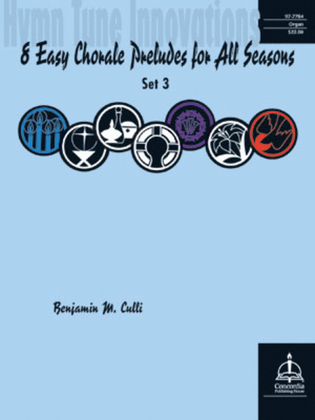 Book cover for Hymn Tune Innovations: Eight Easy Chorale Preludes for All Seasons, Set 3