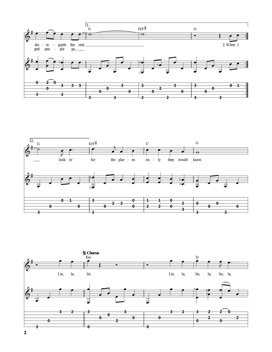 The Boxer Acoustic Guitar scores gallery preview page 2