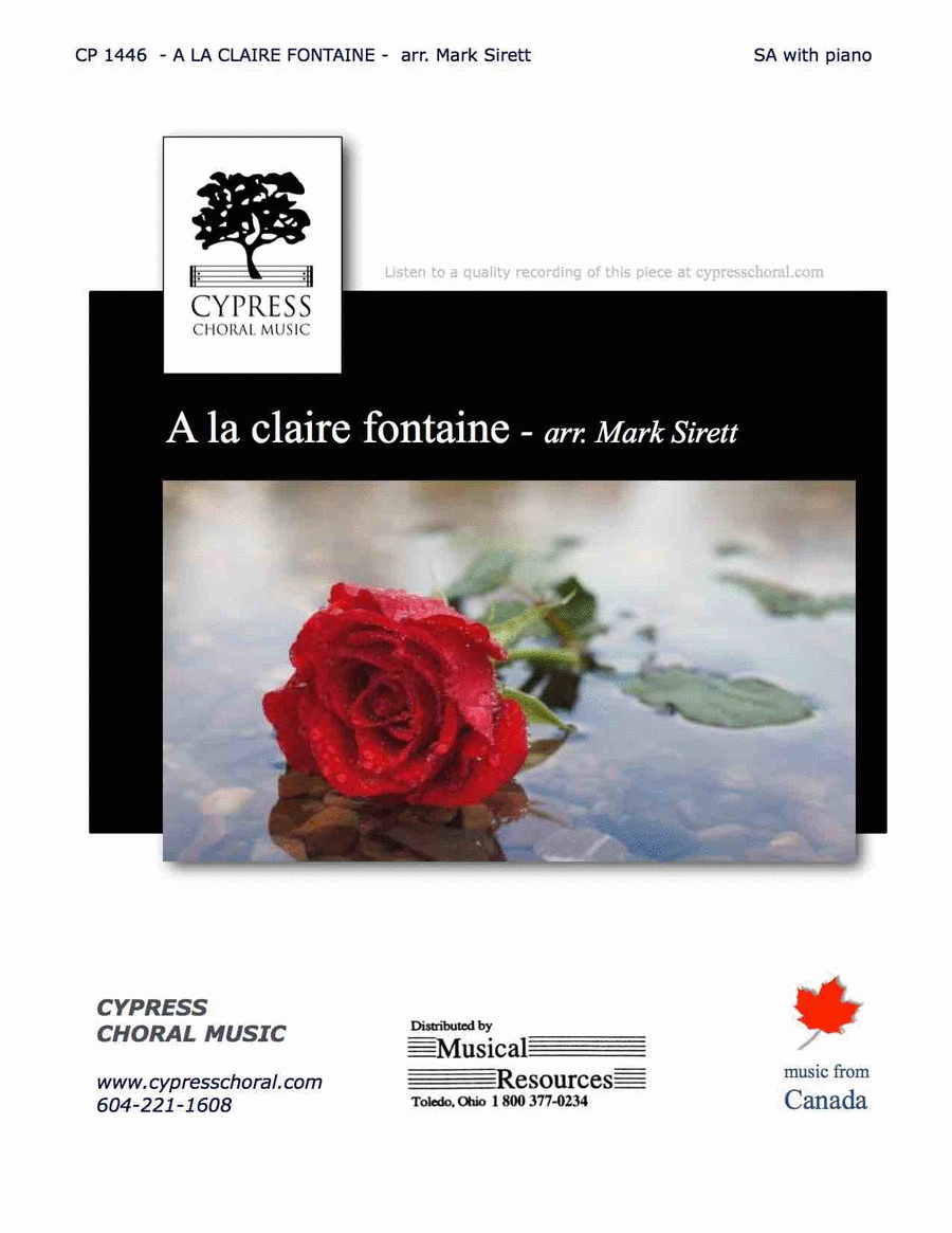 A La Claire Fontaine SA scores gallery preview page 1