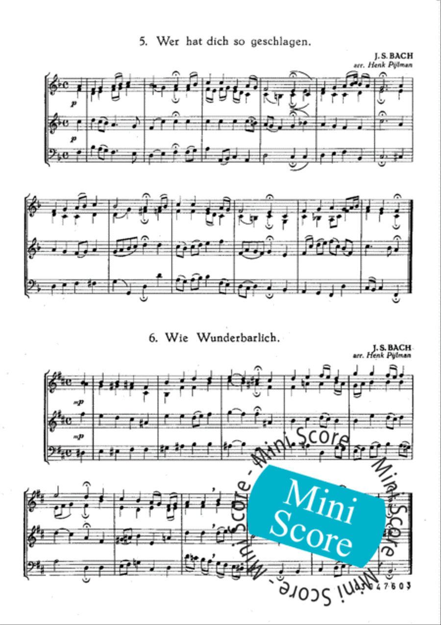 6 Bach Koralen Concert Band scores gallery preview page 7