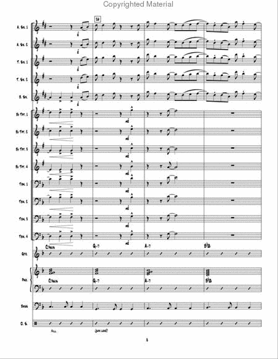 Man Ain't Said My Name Man Ain't Said My Name Jazz Ensemble scores gallery preview page 9