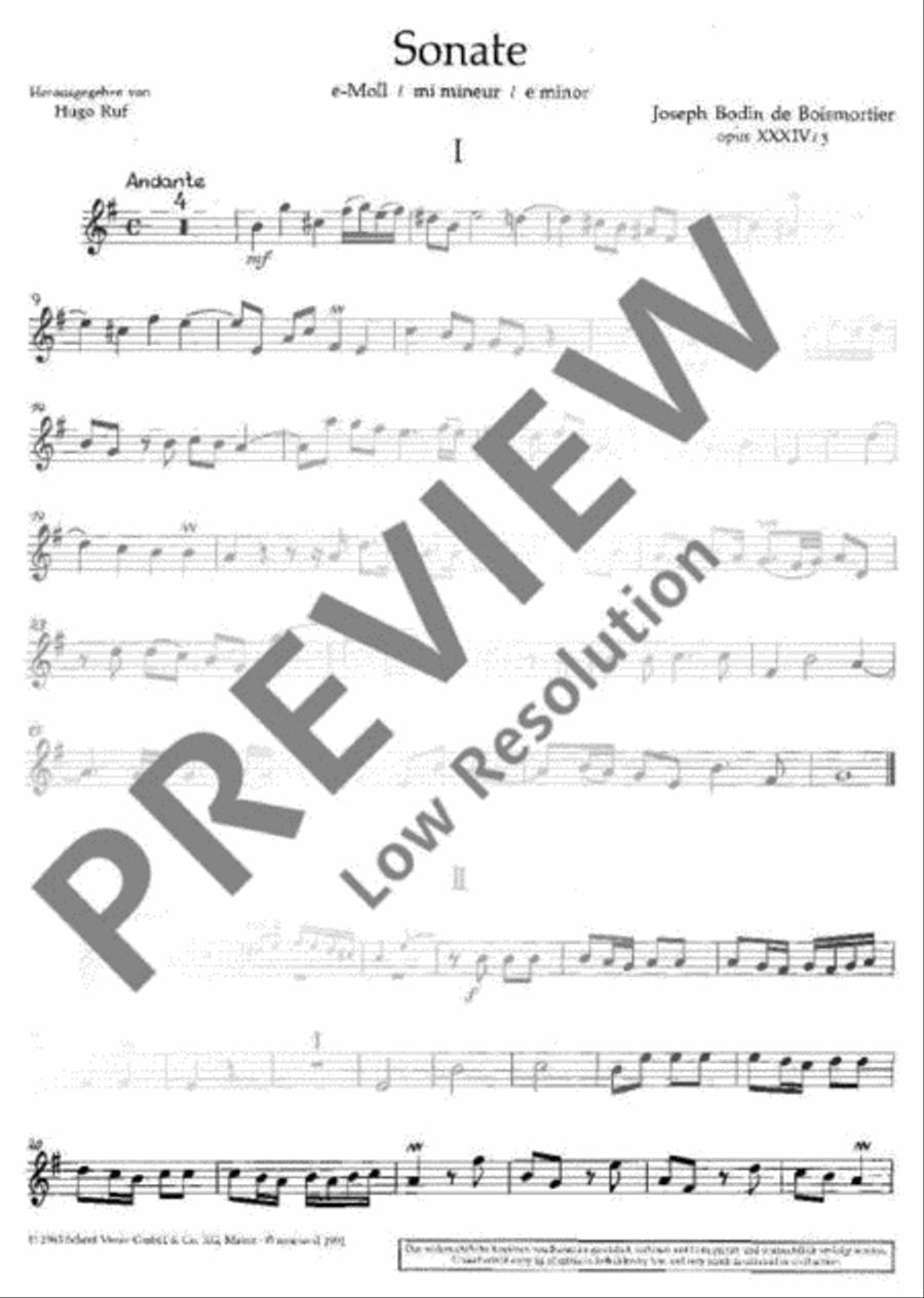 Sonata in E minor String Orchestra scores gallery preview page 9