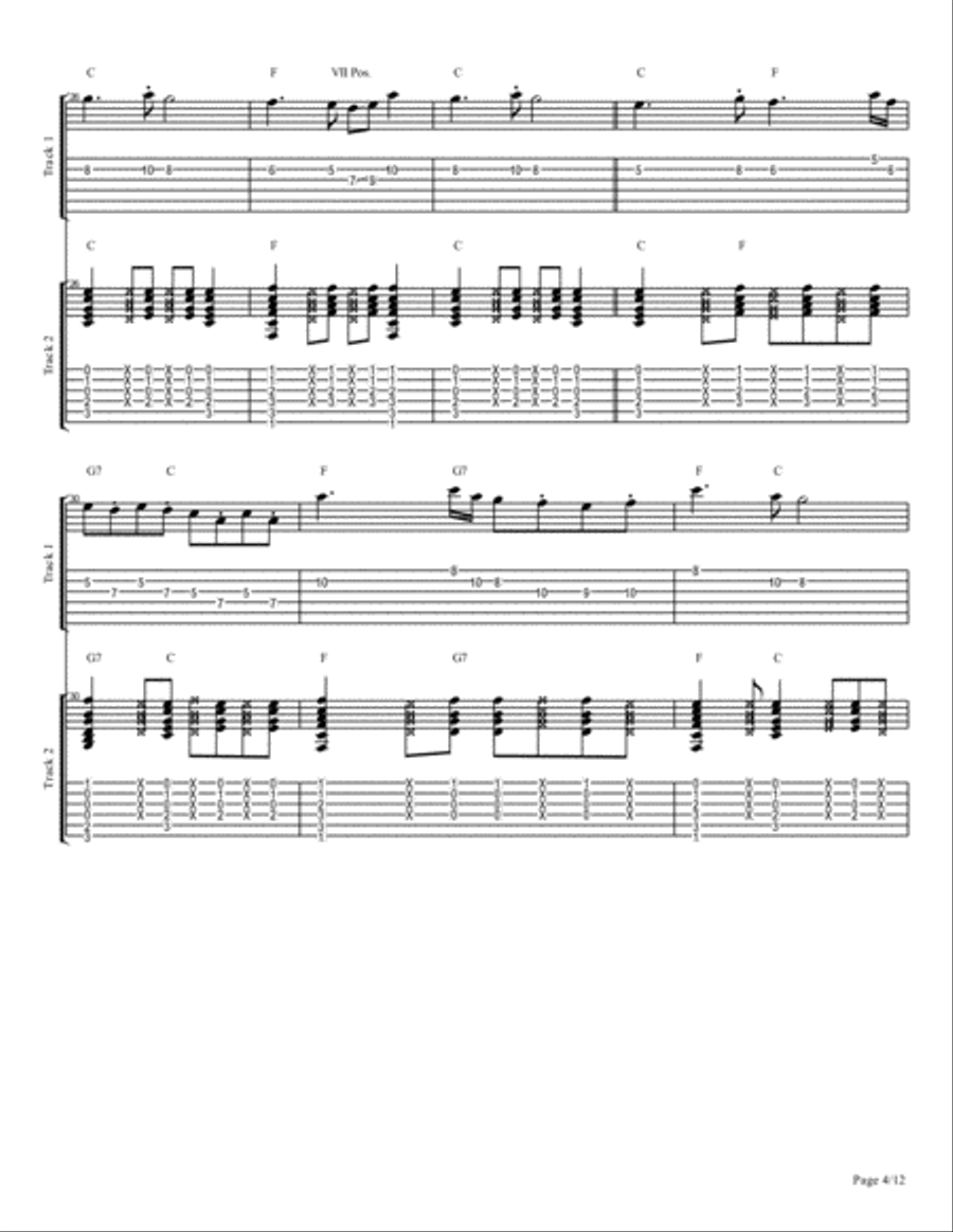 Melody in C Major Large Ensemble scores gallery preview page 4