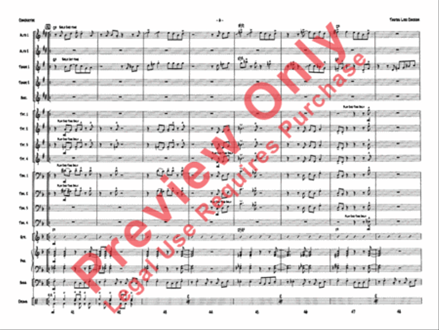 Tastes Like Chicken Jazz Ensemble scores gallery preview page 9