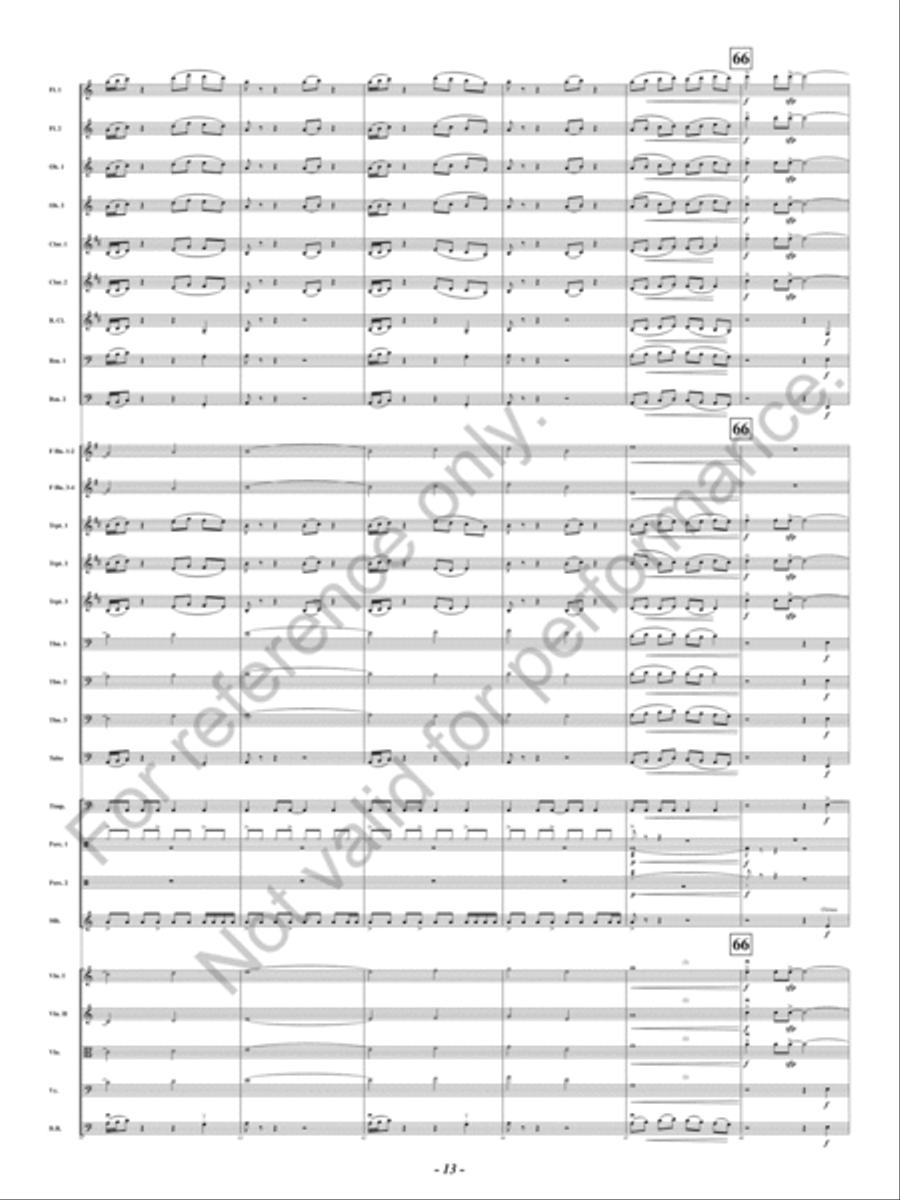 Red Red Concert Band scores gallery preview page 14