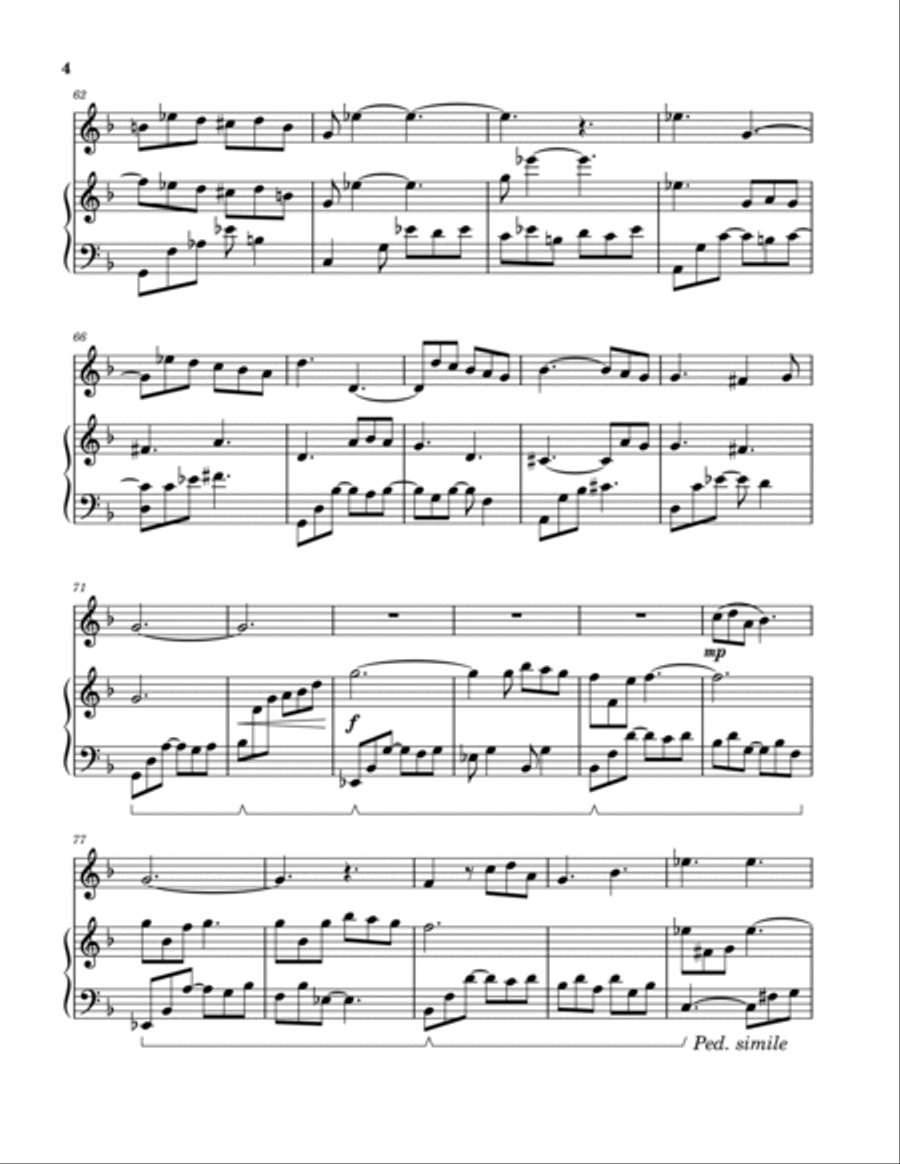 Blues in D for Clarinet & Piano Chamber Music scores gallery preview page 4