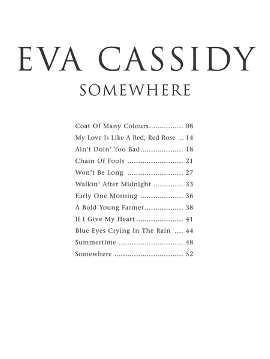 Eva Cassidy -- Somewhere Piano, Vocal, Guitar scores gallery preview page 4