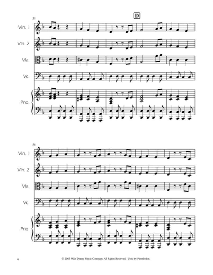 He's A Pirate String Quartet scores gallery preview page 6