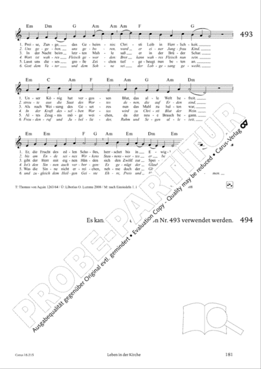 Gitarrenbuch zum Gotteslob Guitar scores gallery preview page 166