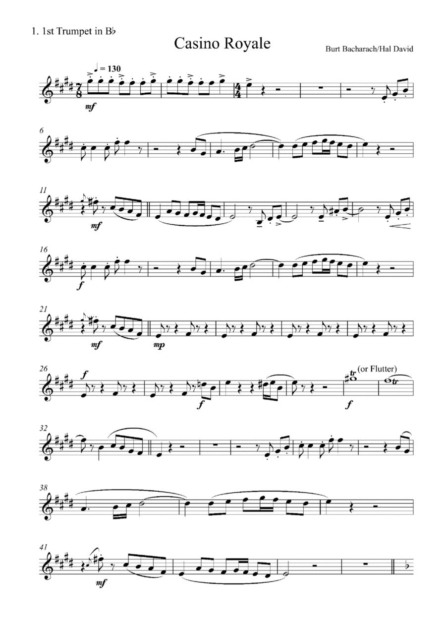 Clash Royale Menu Theme Sheet music for Euphonium, Flute, French horn,  Timpani & more instruments (Mixed Ensemble)