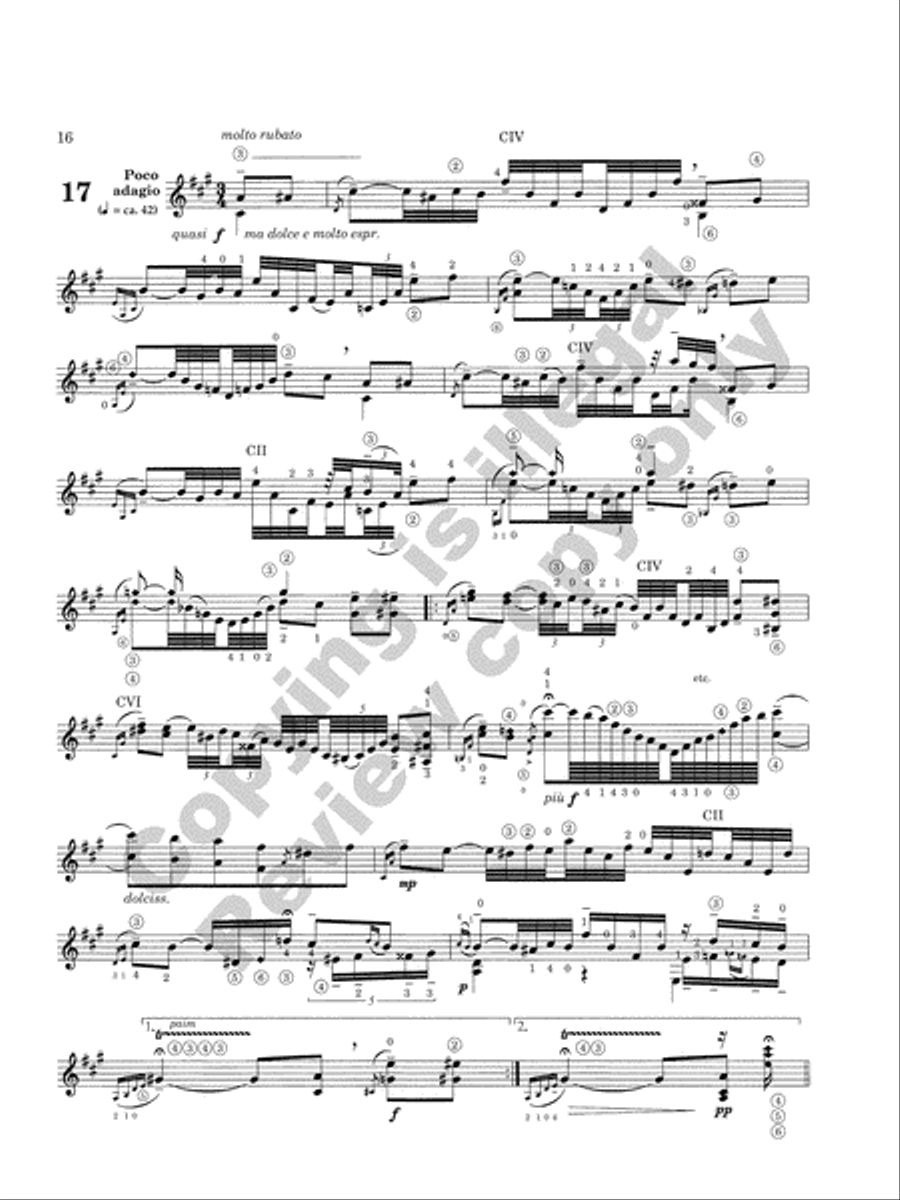 Caprice Variations Classical Guitar scores gallery preview page 7